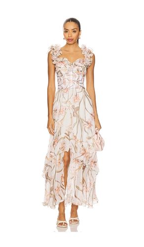 Botanic Retro Flutter Maxi Dress in Ivory. - size 2 (also in 4, 6) - PatBO - Modalova