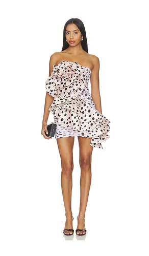 Peony Dots Mini Dress in . Size 4. Also in 6, 8 - PatBO - Modalova