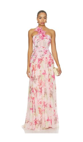 Orchid Bloom Chiffon Corset Long Dress in . - size 2 (also in 4, 6, 8) - PatBO - Modalova