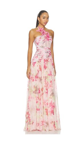 Orchid Bloom Chiffon Corset Long Dress in . Size 4. Also in 2, 6, 8 - PatBO - Modalova
