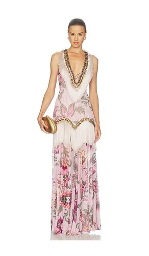 Boho Fringe Gown in Rose. - size 4 (also in 6, 8) - PatBO - Modalova