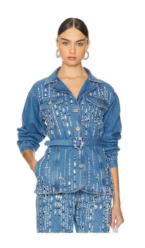 Hand-Beaded Jacket in Blue. - size M (also in S, XS) - PatBO - Modalova