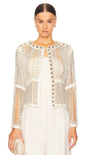 PatBO Fully Beaded Jacket in White - PatBO - Modalova