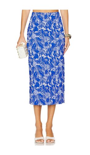 Stretch Jacquard Midi Skirt in Blue. - size 10 (also in 2, 6) - PatBO - Modalova