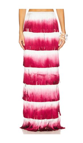 Fringe Maxi Skirt in Burgundy. - size 0 (also in 10, 2, 4) - PatBO - Modalova