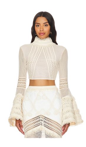 Cropped Top in Beige. - size 2 (also in 4) - PatBO - Modalova