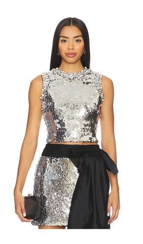 Moonlight Sequin Top in Metallic . - size 0 (also in 10, 2, 4, 6, 8) - PatBO - Modalova