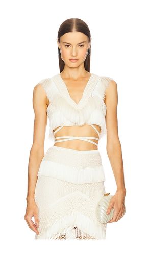 Samba Fringe Top in Ivory. - size 4 (also in 6) - PatBO - Modalova