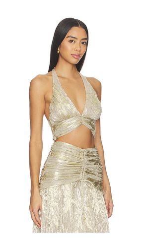 Golden Dust Lurex Top in Metallic . - size 0 (also in 2, 4, 6) - PatBO - Modalova