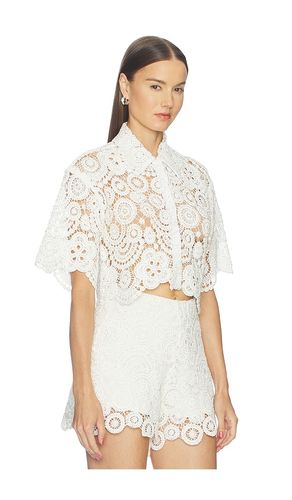 Gal Embroidery Top in White. - size 0 (also in 10, 12, 2, 4, 6, 8) - PatBO - Modalova