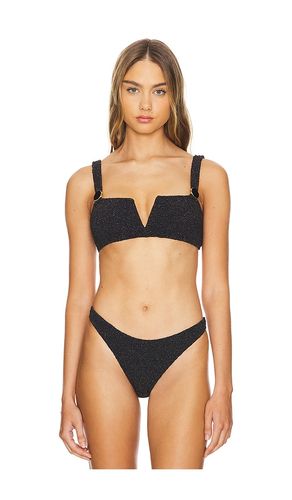 Metallic Jacquard Bikini Top in . - size XL (also in XS) - PatBO - Modalova