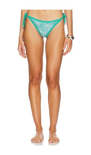 Sequin Bikini Bottom in Blue. - size L (also in M, XL, XS) - PatBO - Modalova