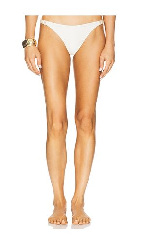 X Camila Coelho Jersey Sands Braided String Bikini Bottom in White. - size L (also in M, S, XS) - PatBO - Modalova