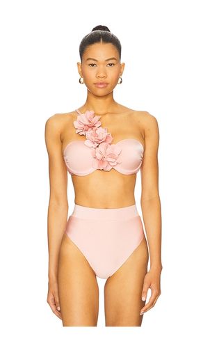 Lagoa Lycra Flower Applique Bikini Top in . - size L (also in S) - PatBO - Modalova