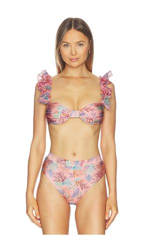 Seaweed Flutter Bikini Top in . - size M (also in XL) - PatBO - Modalova