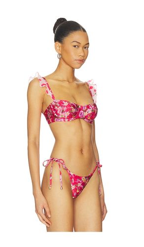 Peony Print Bikini Top in . - size L (also in M, S, XS) - PatBO - Modalova