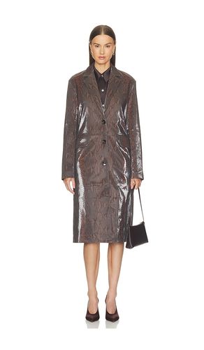 Classic Leather Jacket in Brown. - size L (also in M, S) - Paris Georgia - Modalova