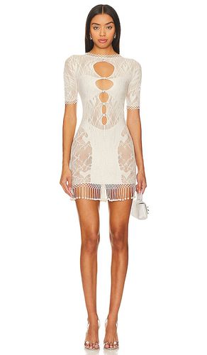 Yemaya Dress Shapewear Fringe Dress in Cream - Poster Girl - Modalova