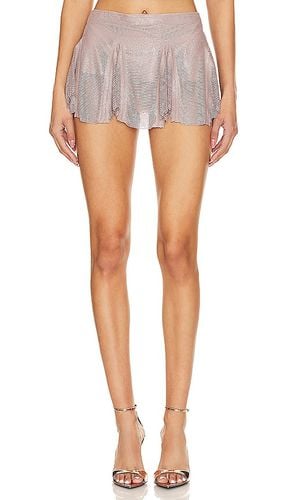 Cece Mini Skirt in Metallic Neutral. - size M (also in L, S, XL) - Poster Girl - Modalova