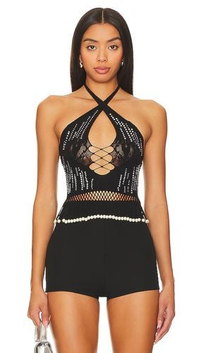 Kailani Top Shapewear Halter Neck Fringe Top in - Poster Girl - Modalova