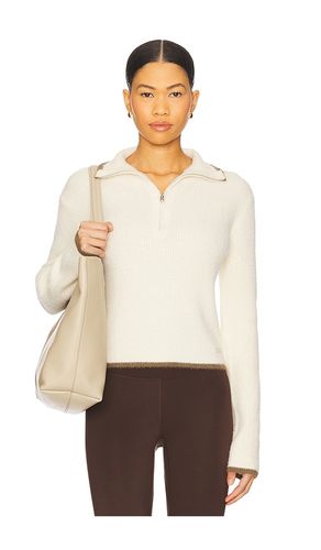 Ignite Zip Neck Knit Sweater in Cream. - size L (also in M, S, XS) - P.E Nation - Modalova