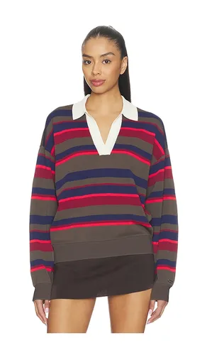 Retreat Stripe Collar Knit Pullover in . Size L. Also in S, XL, XS - P.E Nation - Modalova