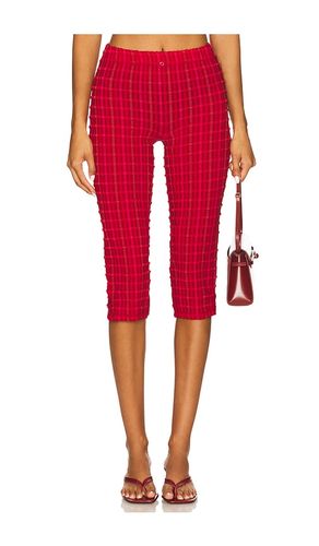 The Cindy Capris in Red. - size L (also in M, S, XL, XS) - Peachy Den - Modalova