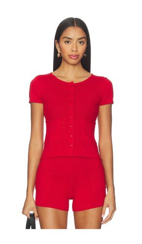 Marie Knit Polo Top in . Size L. Also in XS - Peachy Den - Modalova