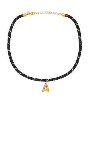 Bubble Initial Paracord Necklace in . - size A (also in B, C, E, F, L, O, S, T) - petit moments - Modalova