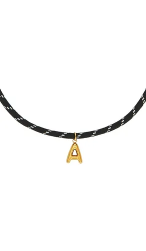 Bubble Initial Paracord Necklace in . - size A (also in B, C, E, F, H, L, O, S, T) - petit moments - Modalova