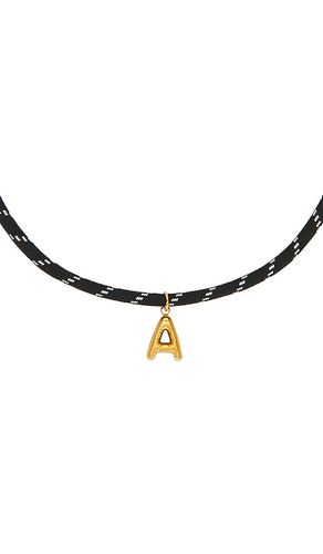 Bubble Initial Paracord Necklace in . - size A (also in B, C, E, F, L, O, S, T) - petit moments - Modalova