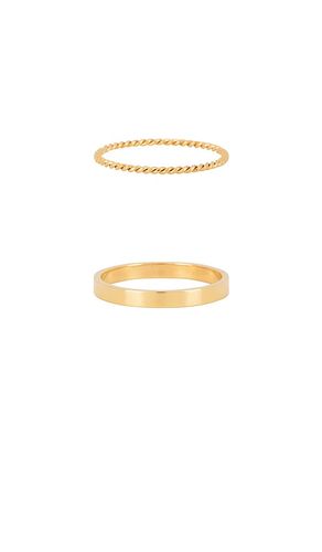 Stacker Thin Rings in Metallic . - size 6 (also in 5, 7, 8) - petit moments - Modalova