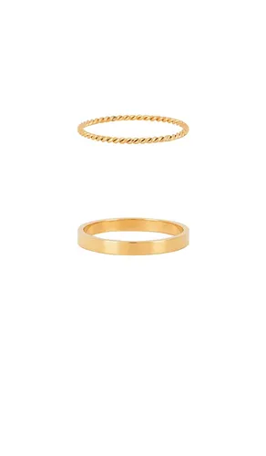 Stacker Thin Rings in Metallic . - size 6 (also in 5, 7, 8) - petit moments - Modalova