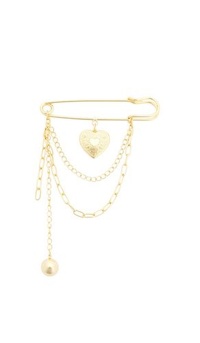 Broche heart chain en color oro metálico talla all en - Metallic Gold. Talla all - petit moments - Modalova