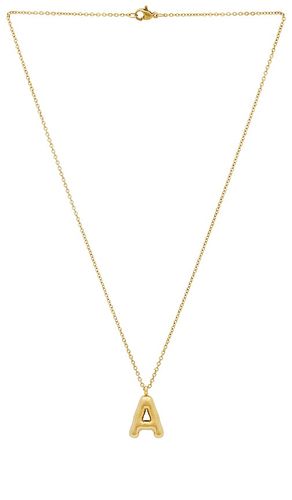 Bubble Initial Necklace in Metallic . - size A (also in B, C, D, E, F, G, H, I, J, K, L, M, N, O, P, R, S, T) - petit moments - Modalova