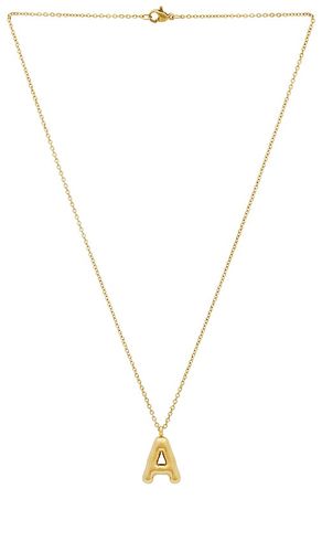 Bubble Initial Necklace in Metallic . - size A (also in B, D, E, F, I, J, M, O, S, T) - petit moments - Modalova