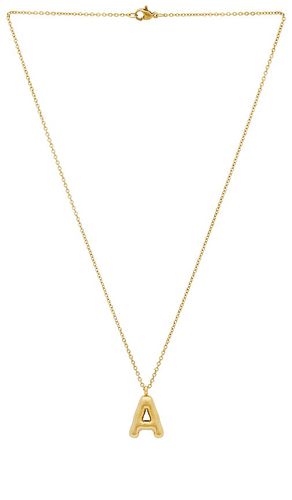 Bubble Initial Necklace in Metallic . - size G (also in I) - petit moments - Modalova