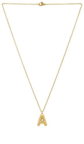 Bubble Initial Necklace in . Size I, N, O, R, S - petit moments - Modalova