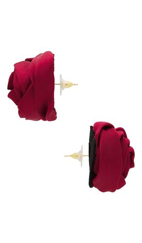 Petit moments Rosette Studs in Red - petit moments - Modalova