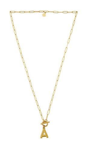 Paperclip Initial Necklace in . Size B, D, G, H, I, M, N, P, R, S, T, V - petit moments - Modalova