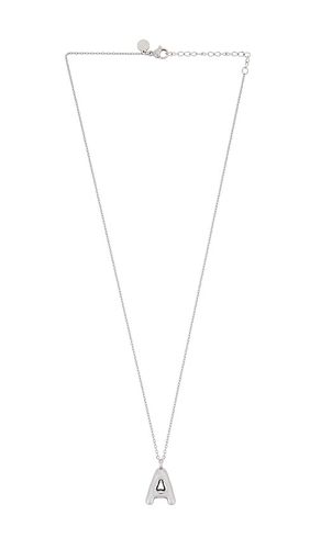 Bubble Initial Necklace in Metallic . - size A (also in B, C, D, E, F, H, I, J, K, L, M, N, P, R, S, T, V) - petit moments - Modalova