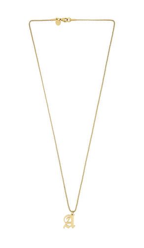 Old English Initial Necklace in Metallic . - size A (also in B, C, H, I, J, K, L, M, N, R, V) - petit moments - Modalova
