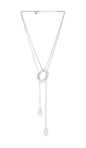 Solar Lariat Necklace in Metallic - petit moments - Modalova