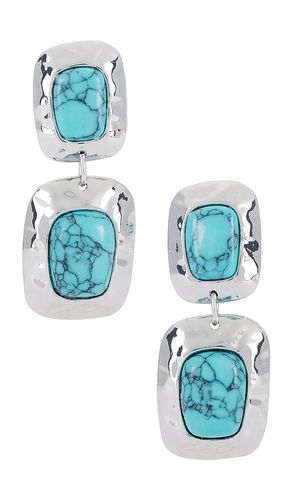 Pendientes colgantes medianos martina en color azul cerceta talla all en & - Teal. Talla all - petit moments - Modalova