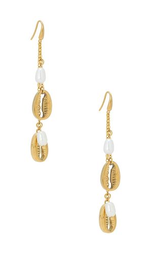 Puka Drop Charm Earrings in Metallic - petit moments - Modalova