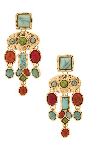 Dusk Earrings in Metallic Gold - petit moments - Modalova