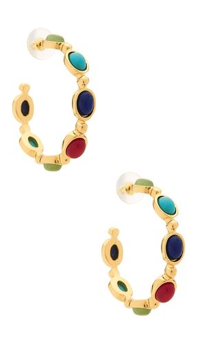 Large bari hoops in color metallic gold size all - petit moments - Modalova