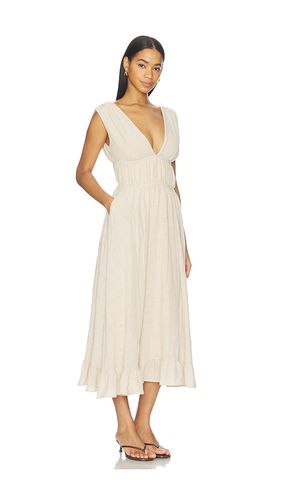 Ava Midi Dress in Beige. - size S (also in XS, M, L) - PEIXOTO - Modalova