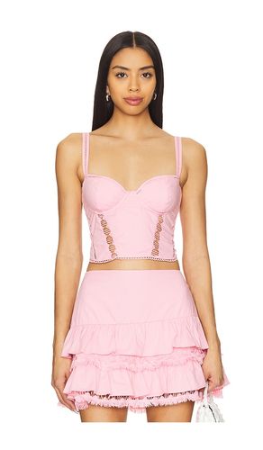 Sasha Corset Top in Pink. - size M (also in S, XS) - PEIXOTO - Modalova