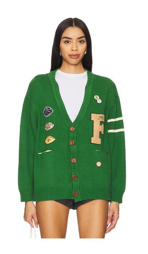 Pine Needle Varsity Knit Cardigan in Green. - size L (also in M, S, XS) - Found - Modalova